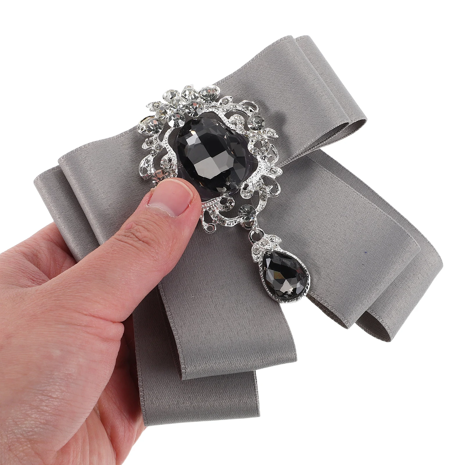 Men Bow Brooch Clip On Bowtie Collar Pin for Groomsmen Party Banquet Bowknot Wedding Party Accessories Elegant Decoration