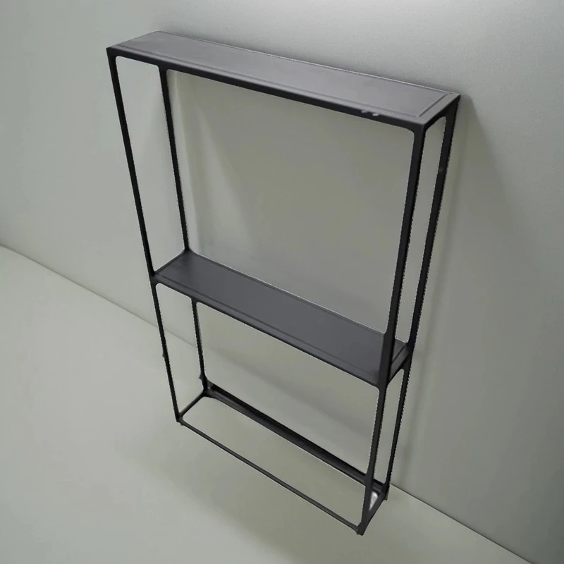 Living room high-legged home wall balcony flower rack multi-layer shelf extremely narrow storage shelf double-layer wrought iron