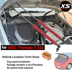 For Nissan 350Z Fairlady Z Z33 2003-2008 Front Hood Bonnet Modify Gas Struts Spring Shock Damper Lift Support Pistion Prop Rods