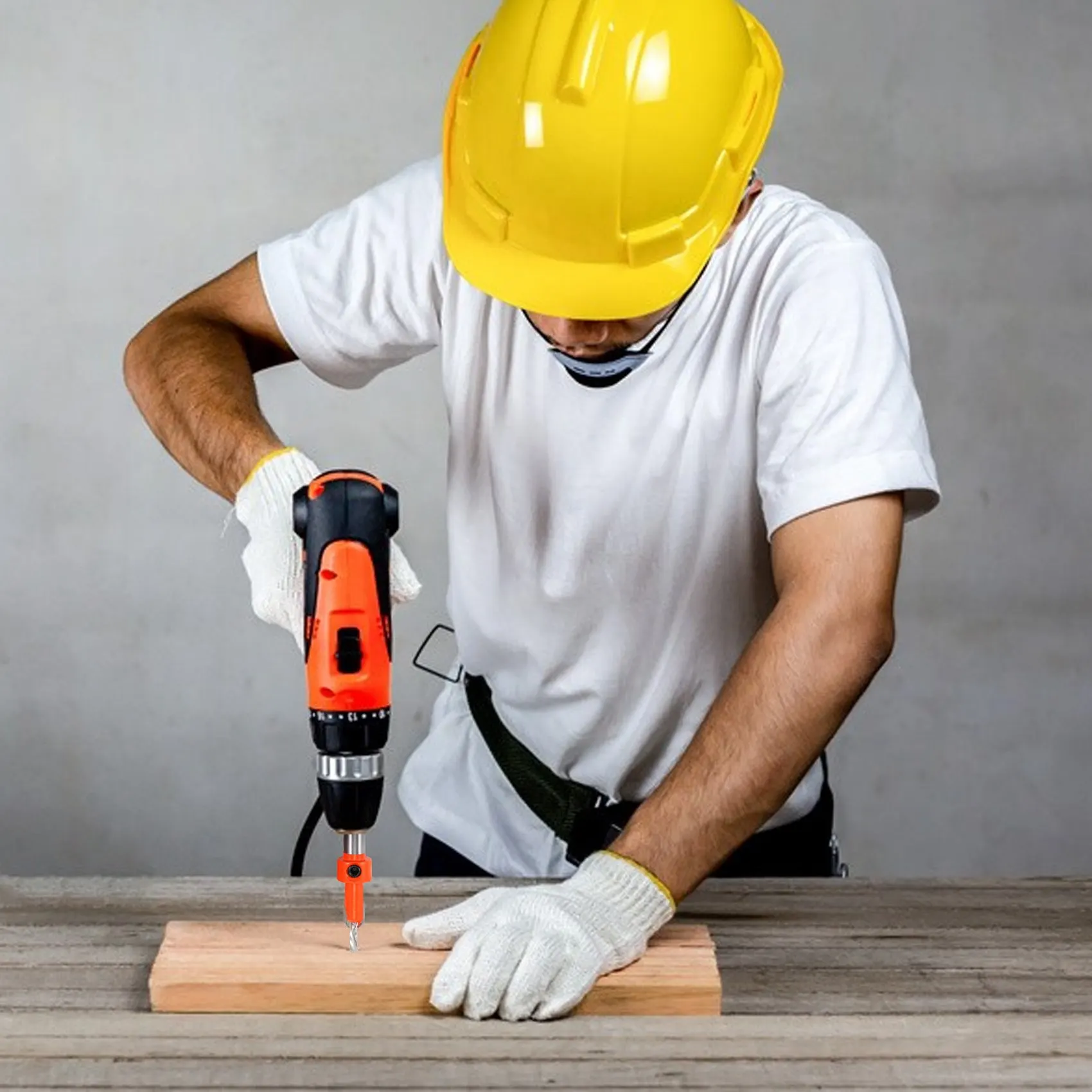 Mata bor lubang kayu 8MM, Set pemotong sekrup, mata bor Countersink dengan batang kayu