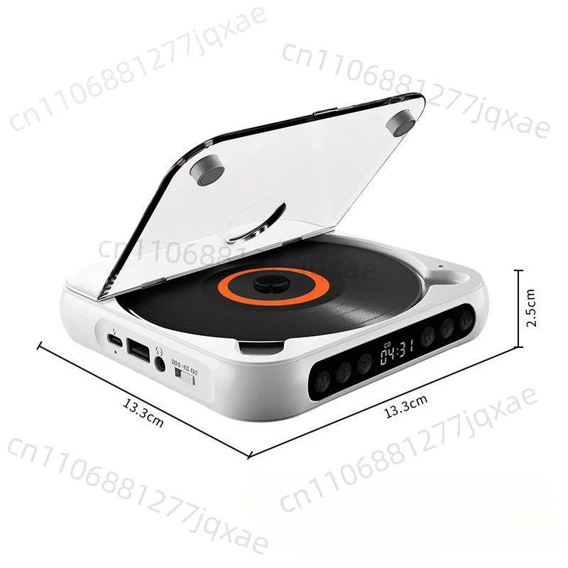

Bluetooth CD player Repeater Thin and light Walkman, English listening album CD mini player Home speaker