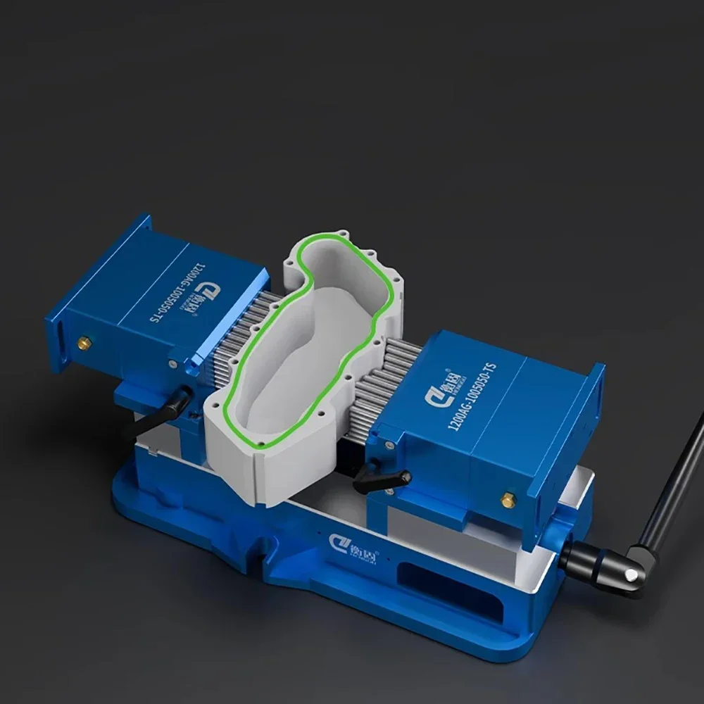 Manual Bench Vice Flexible Fixture 4/6-Inch CNC Assembly Fixed Special Clamping Tool Laser Marking Machine Holder Locator