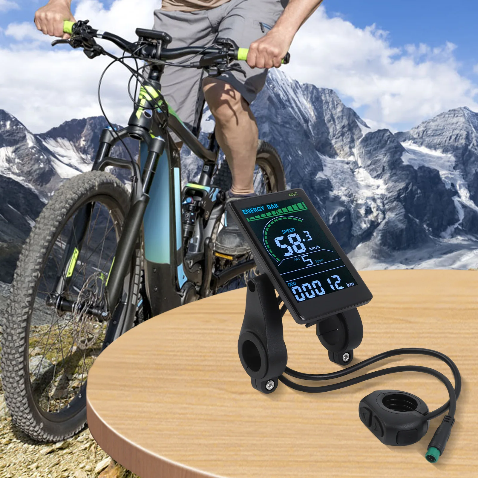 

Display Bike Display Convenient To Use Diameter Electric Bike For Ebike Scooter Bicycle Large Colorful Screen New