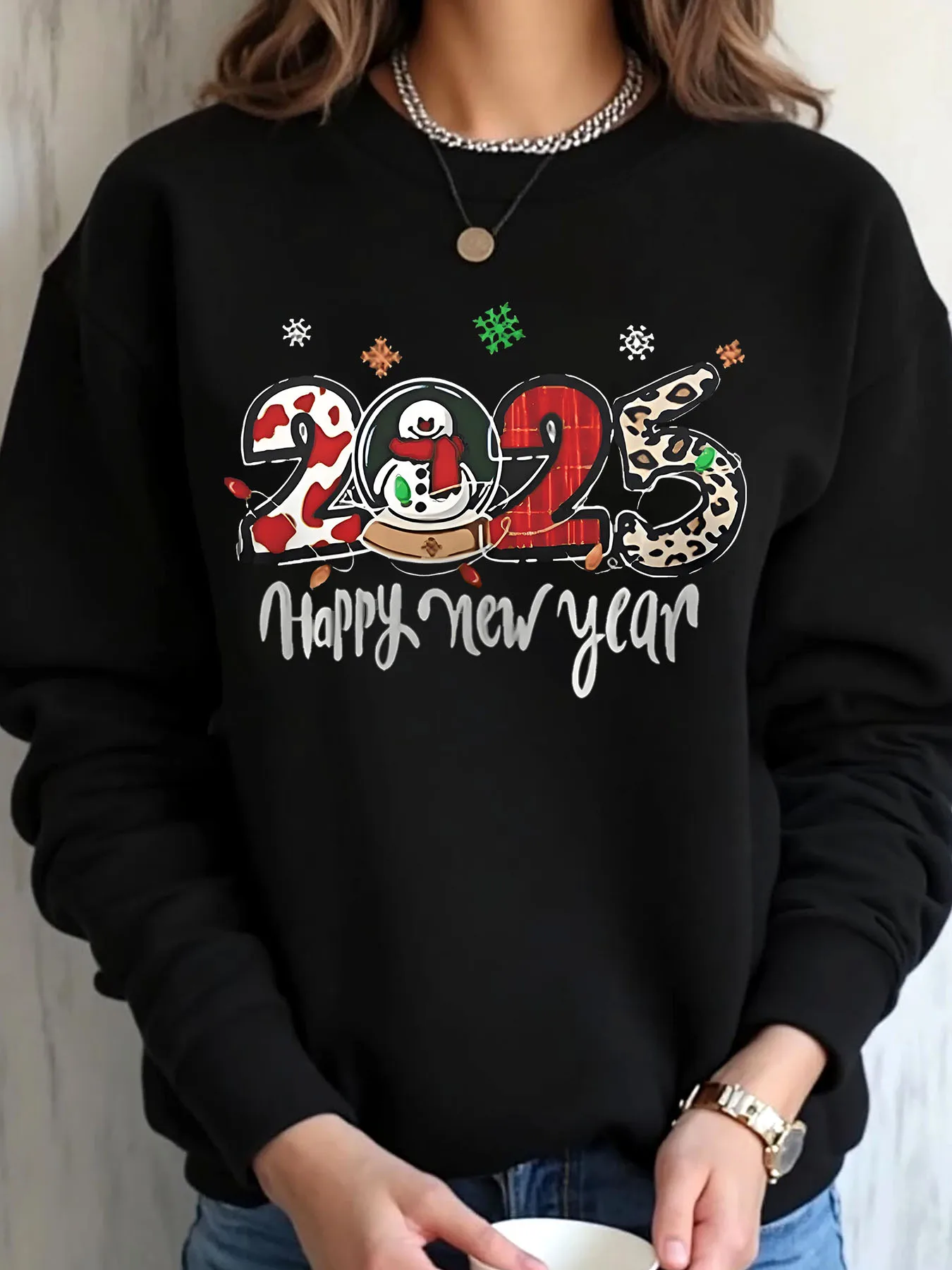 

Женская толстовка большого размера, Рождественская шляпа Дада Клауса в клетку, шляпа Санта-Клауса с огнями и принтом, верхняя одежда