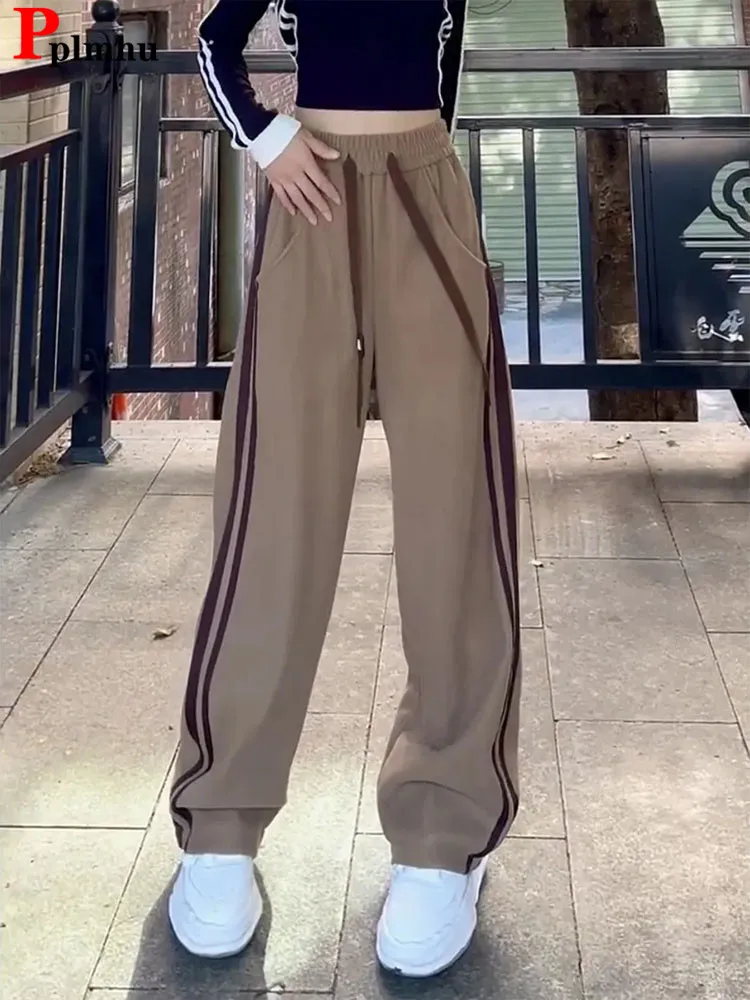 

Spring Casual Baggy Sweatpants Womens High Waist Wide Leg Pants Oversized 4xl Streetwear Pantalones Korean Straight Trousers New