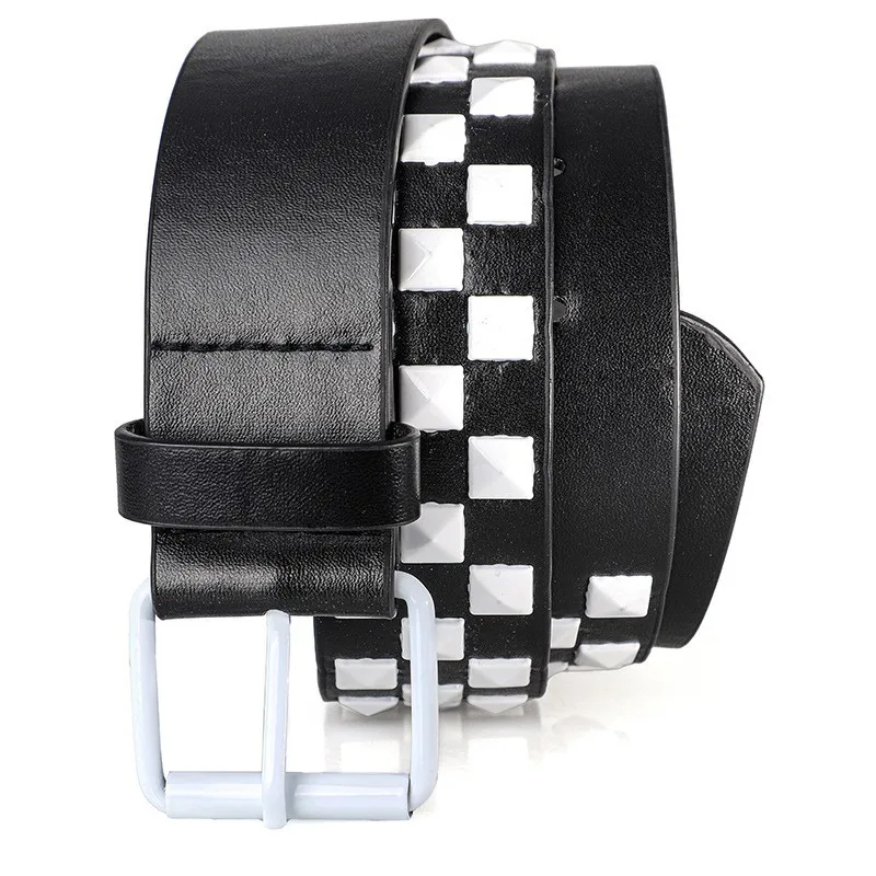 Bunter Nietengürtel für Damen, Unisex-Gürtel im Y2K-Stil, Heavy-Metal-Gürtel, europäischer und amerikanischer Punk-Rock-Jeansgürtel