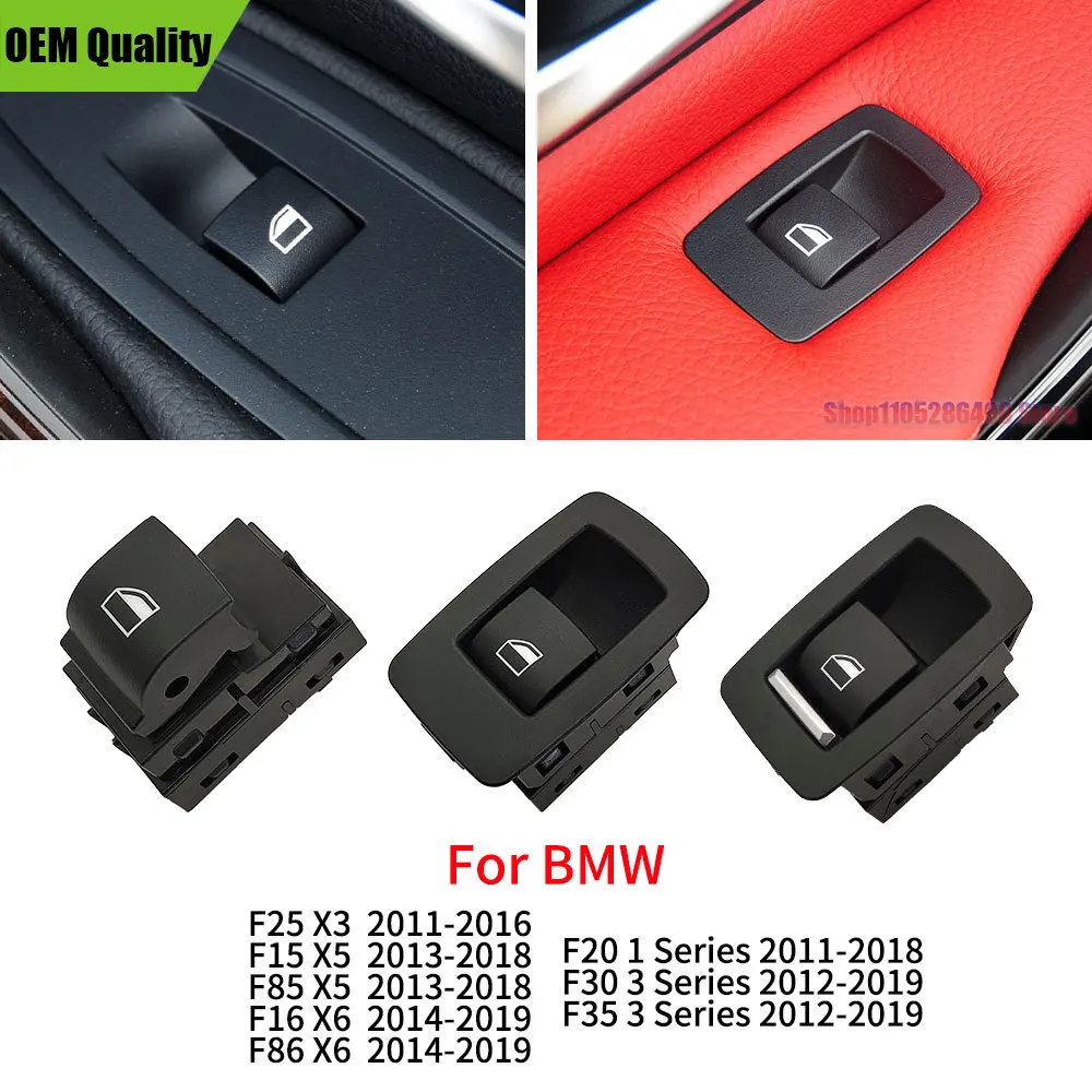 Car Electric Power Window Switch Replacement For BMW 1 3 Series X3 X5 X6 118 320 323 335 For BMW F20 F30 F25 F15 F85 F16 F86