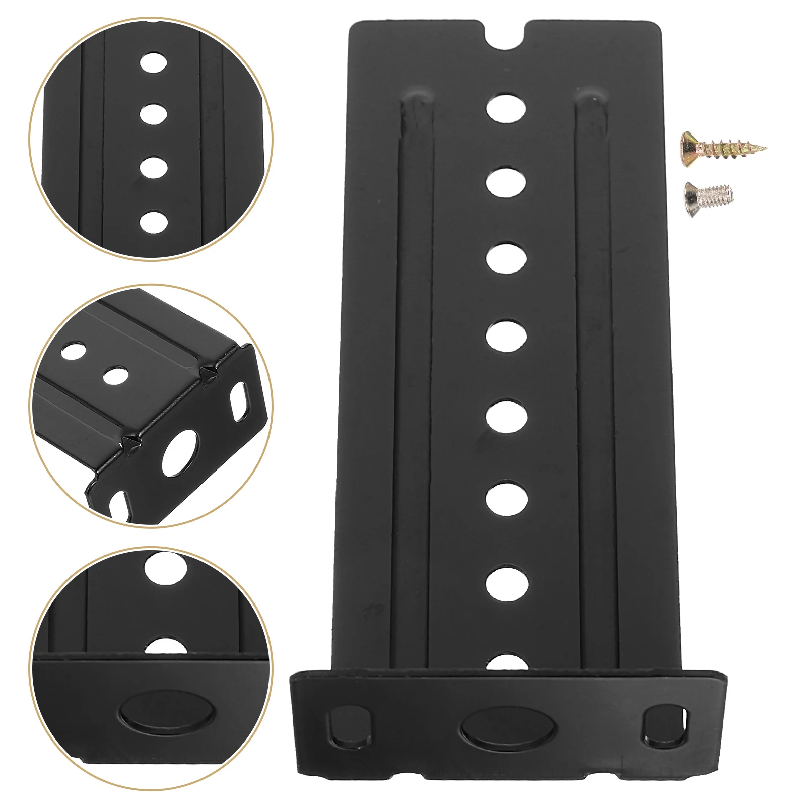 

4 Pcs Slide Rail Lifting Ear Accessories Metal Bracket Drawer Stainless Steel Rear Mounting Tracks and Rails Kit