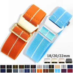 18mm 20mm 22mm Braided Nylon Watch Strap for Tudor Military Sport Wrist Band for Seiko for Omega Troops Parachute Bag Bracelet