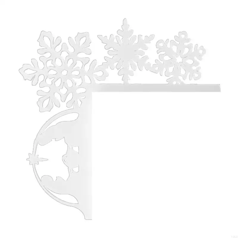 Y5GD Upgrades Metall Christmas Door Corner Decors mit einzigartigen Designs Langer SERVE