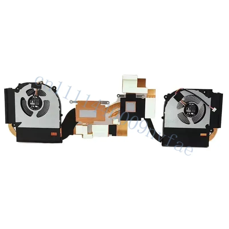 New Laptop CPU+GPU Radiator with fan set for CLEVO 6-31-NP5N2-101 P/N: MQ6X Fan Cooler Module DC5V 0.5A 0.8