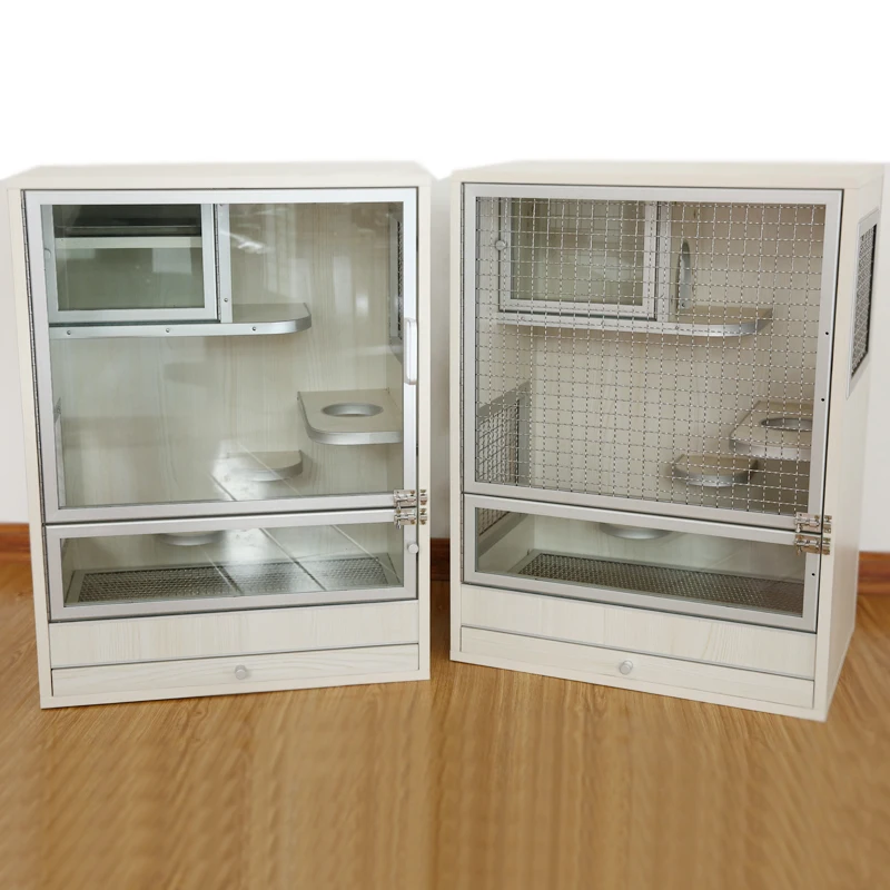 Customized Rabbit Squirrel Chinchilla Pet Cat Pet Rabbit Squirrel Pigeon Honey Kangaroo Pet Iron Cage Villa Cabinet Cage