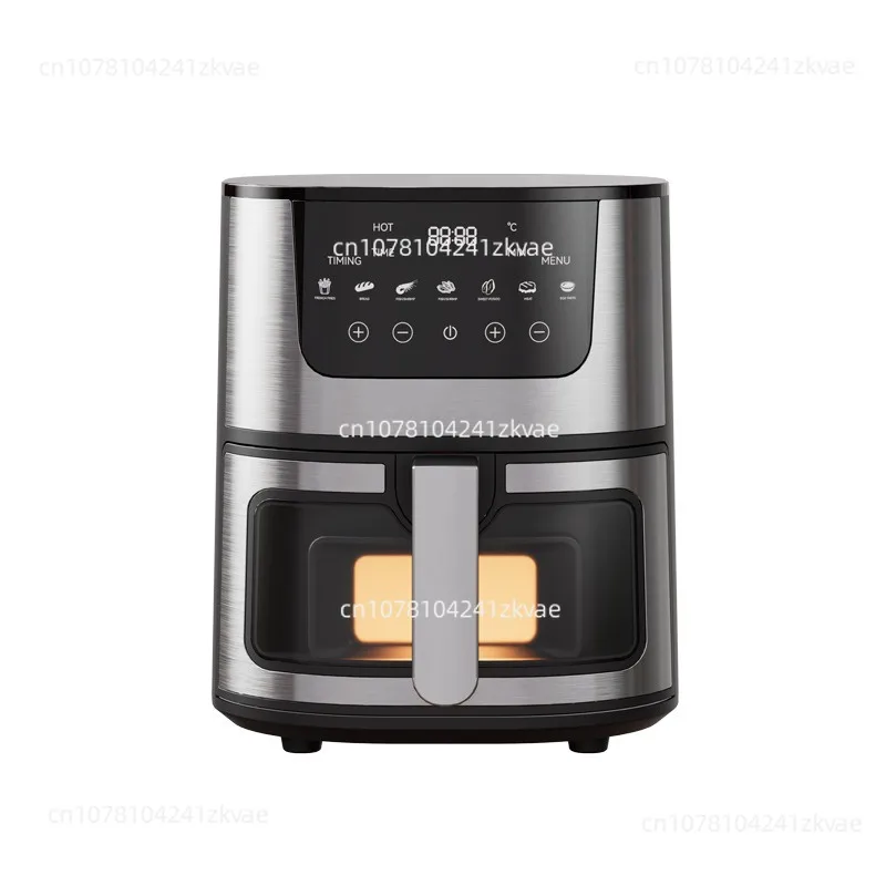 7L Stainless Steel Smart Visual Air Fryer Home Oven Touch Electric Fryer