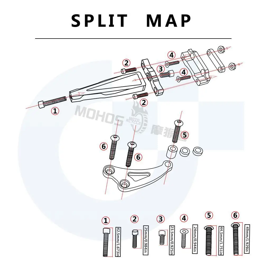 

Motorcycle Parts For honda CB650F 2014-2018 2017 2016 2015 CB 650F Steering Damper Stabilizer Mounting Bracket Holder Kit