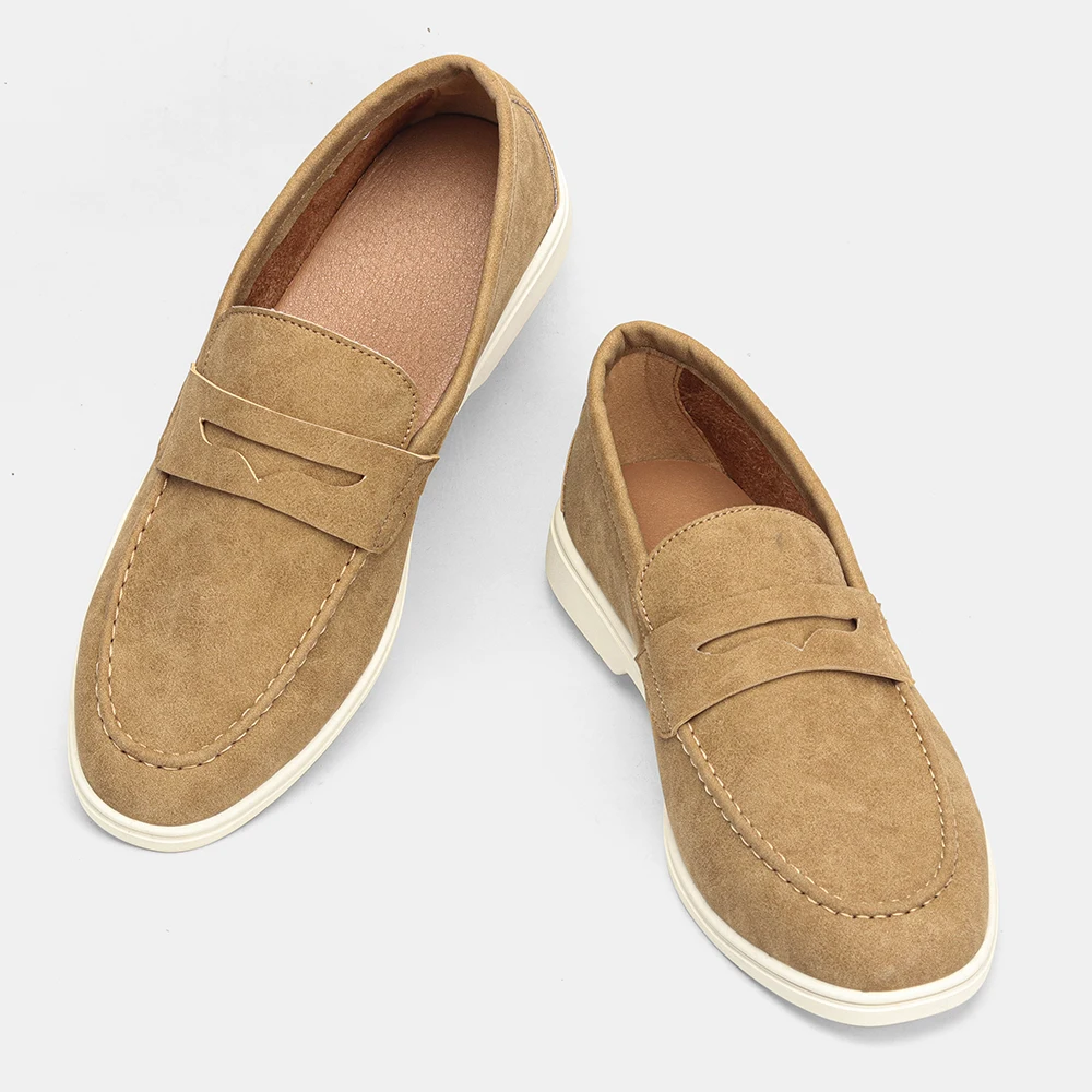 Men's Breathable Loafers Fashi - Suede Loafers Men บทวิจารณ์และราคา