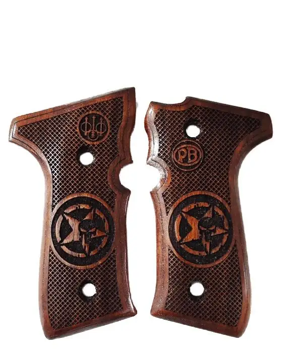 

Beretta F92, 92 A1, 92G, 92FS, 96, 96 A1, M9, m9A1 Compatible Special Series Laser Cutting Wooden Grip 2021-6