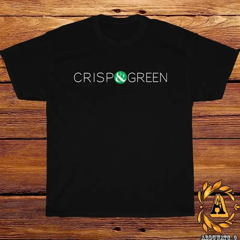 New CRISP GREEN Restaurant Logo Black Sport Grey White Navy Red T Shirt S 5XL