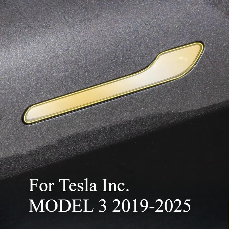 Door Handle Protective Film Modified Car For Tesla Inc. MODEL 3 2019-2025 Transparent Tpu Special Protective Film Accessories