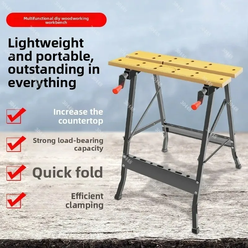 

Foldable Woodworking Workbench Multifunction Table Saw Portable Inverted Saw Operation Table