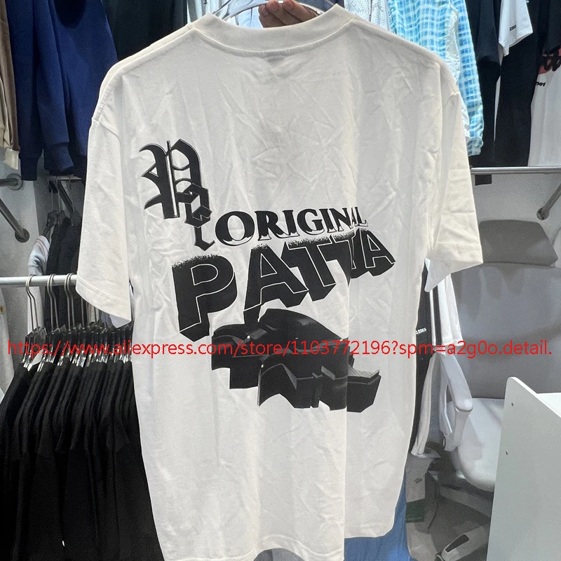 Streetwear American Trend PATTA Short-sleeved High-quality Cotton Fabric Patta T-shirt