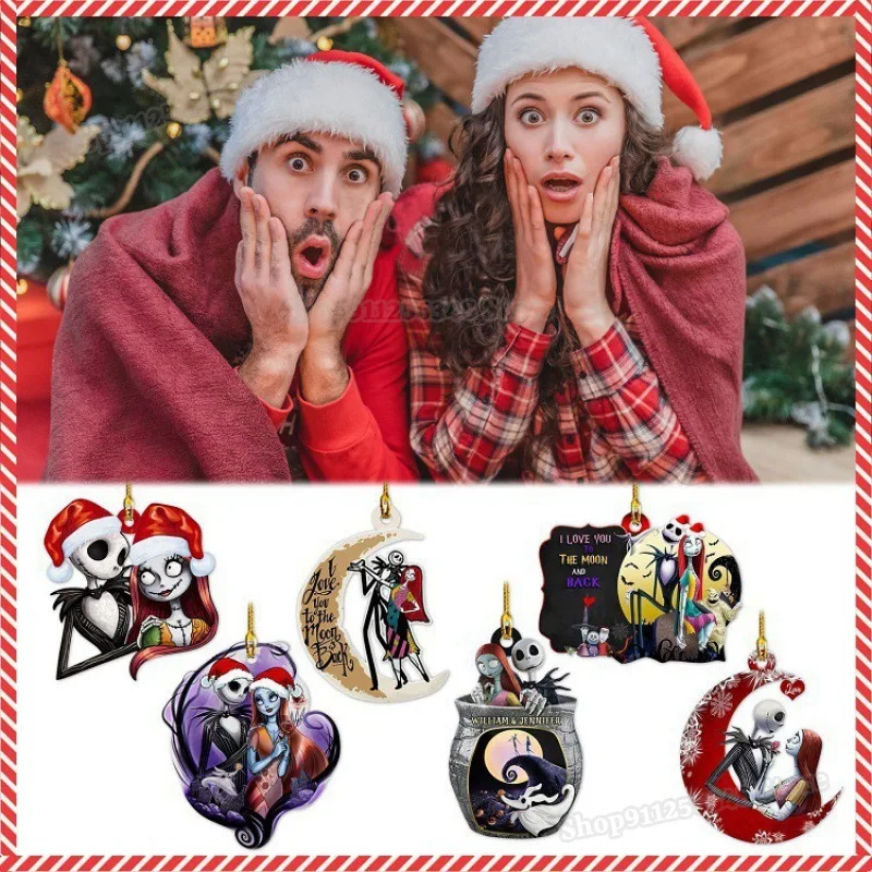 The Nightmare Before Christmas Drop Ornaments Xmas Tree Pendants Decorations for Home Decor Supplies Flats Jack Skellingtone