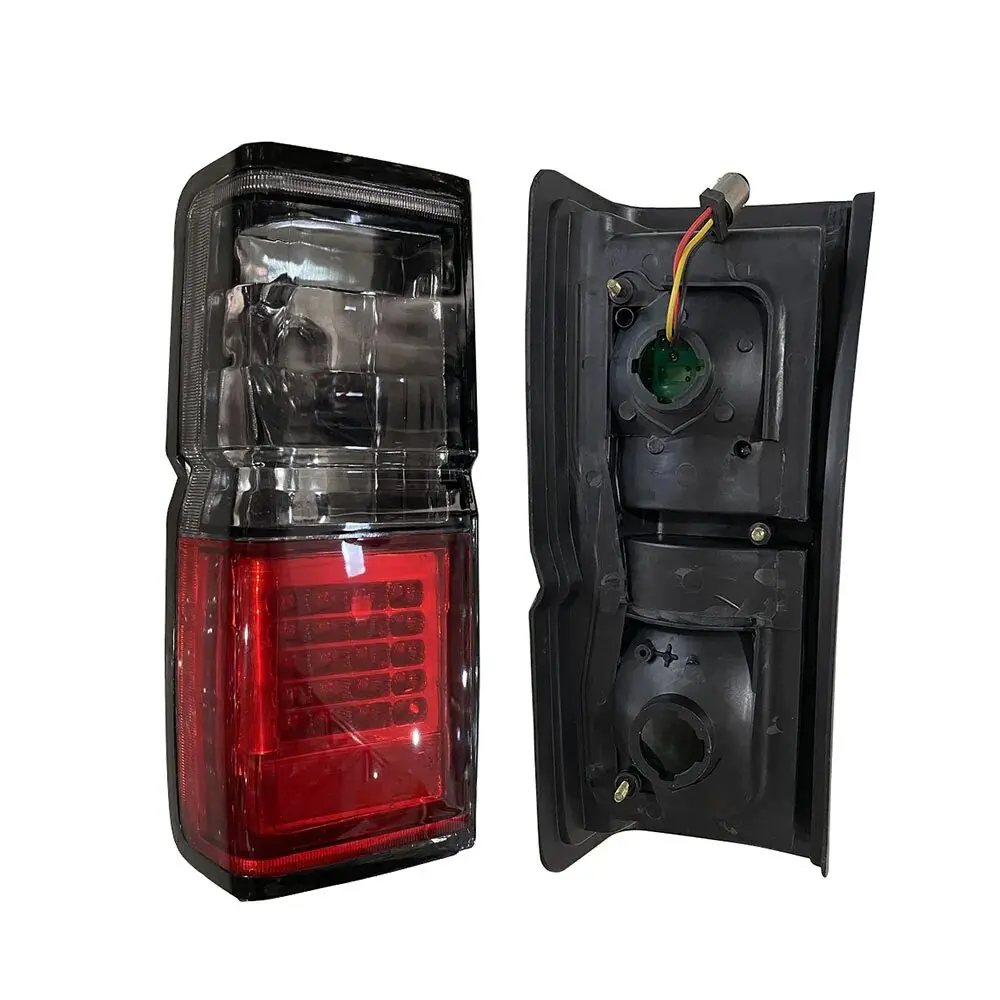 A Pair Car LED Brake Light Taillight  For Nissan Jeep Terrano D21  Crystal White and Smoked Color 1987 to 1995