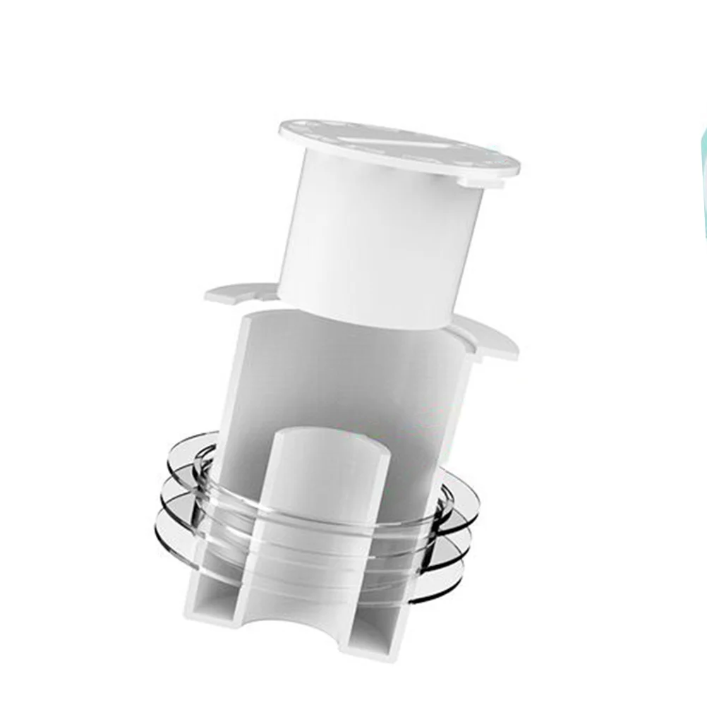 

Floor Drain Cover White Bathroom Shower Floor Strainer Hair Stopper Catcher Drainage Hole Filter Trap Leak Prevention