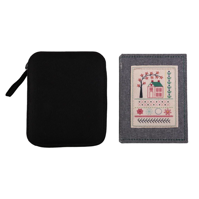 ABKS-DIY Stitch Book With Tool Set,Embroidery Felt Book With Needle And Thread Sewing Patterns For Beginners,Embroidery Gift