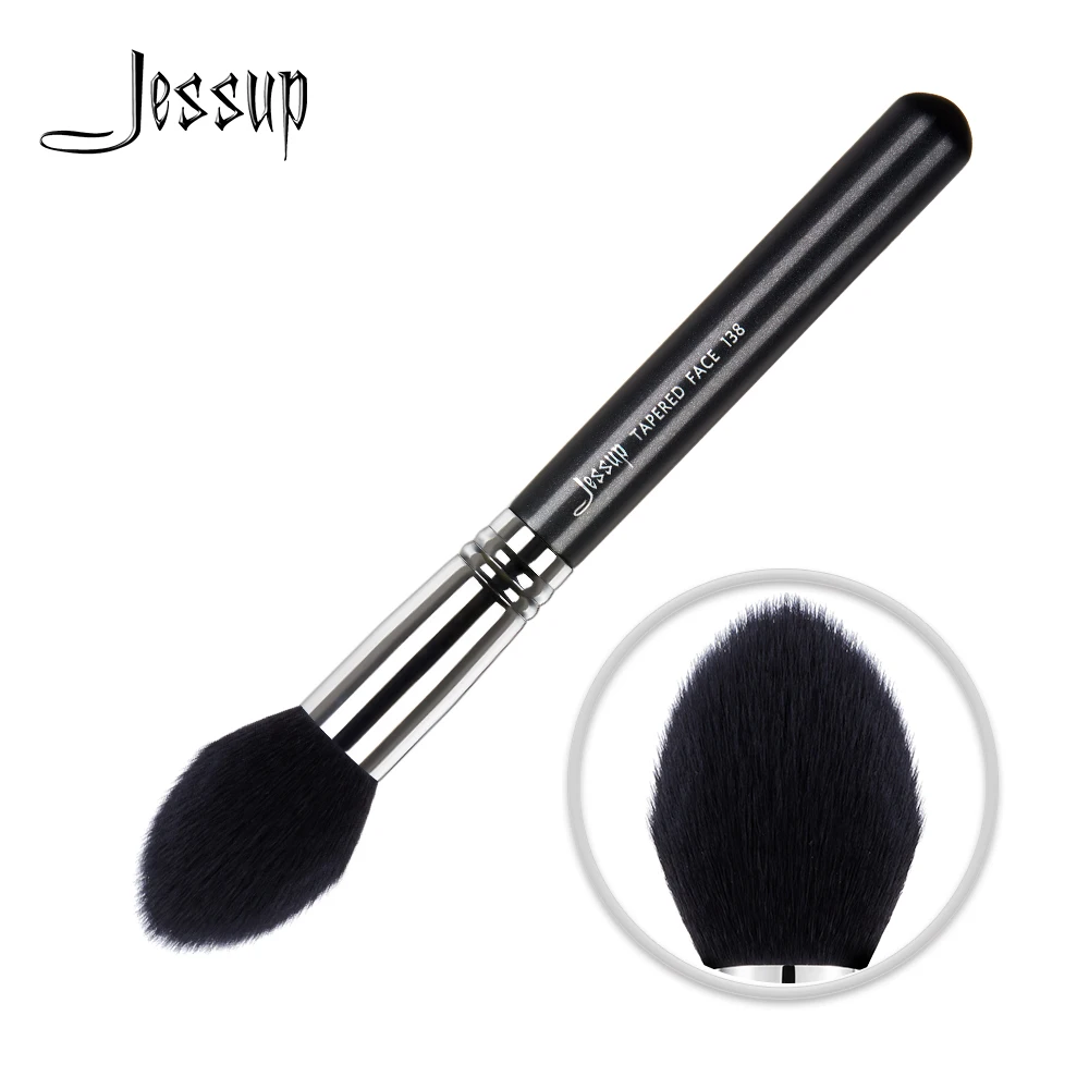 Jessup Foundation brush Highlighter of Face Powder Blush Contouring Fiber hair Tapered 138