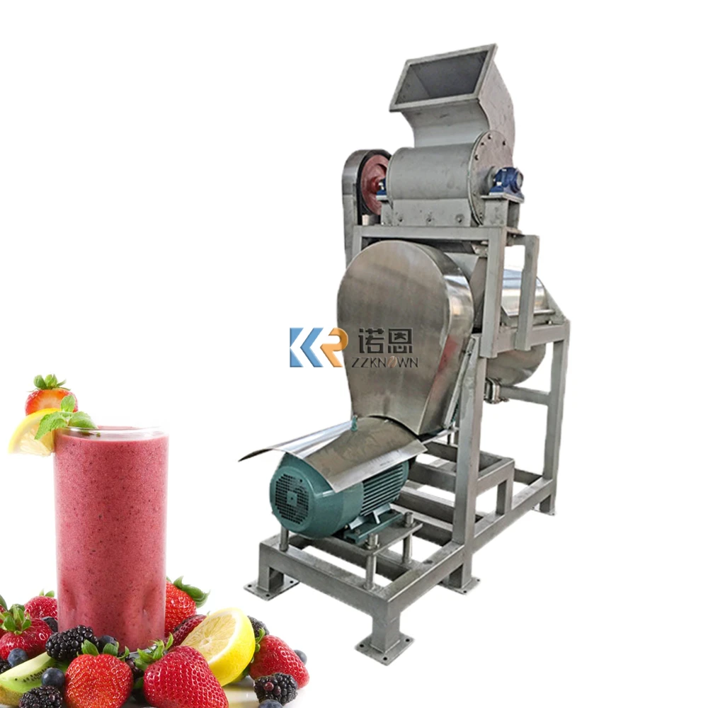 OEM Commercial Apple เกลียว Crusher Juicer Extractor ผลไม้สายการผลิตการประมวลผลเครื่องกดเย็นสำหรับสีส้ม