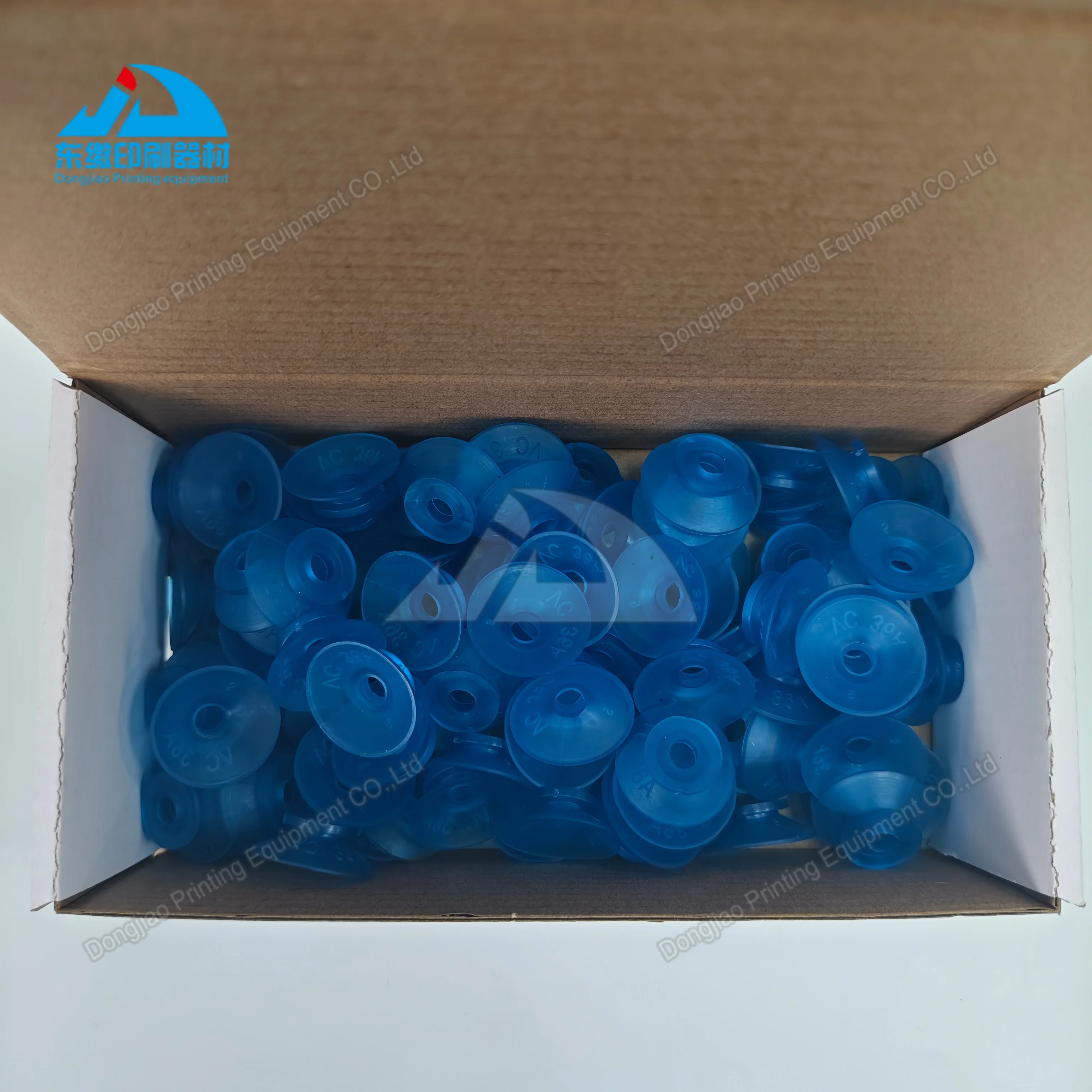1 Box Printing Machinery Spare Parts Rubber Sucker Blue Suction Nozzle