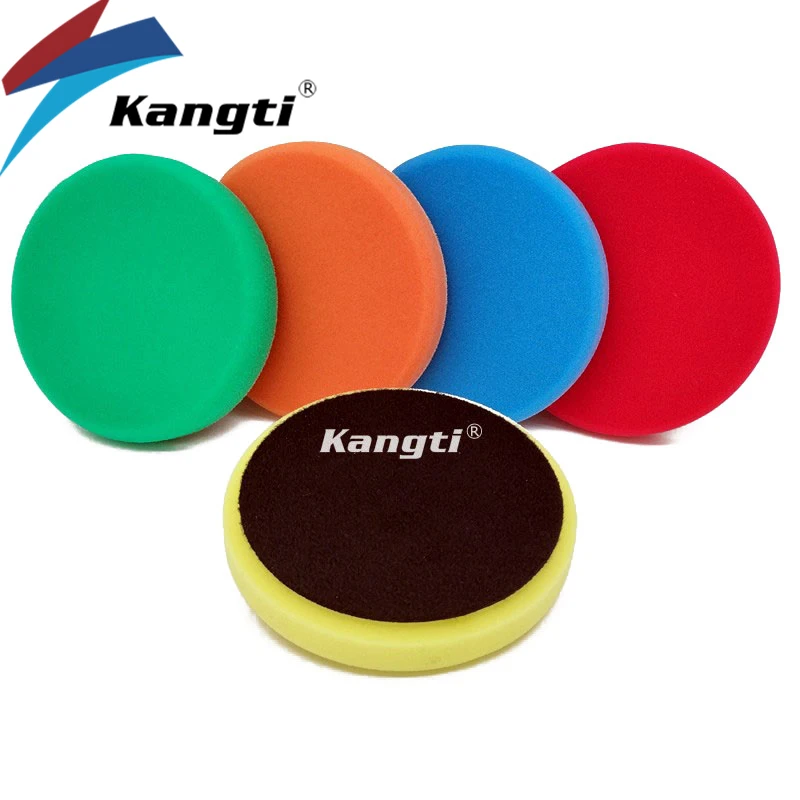 

Kangti 5"(125mm)/6"(150mm) Convex Foam Pad Germany Buffing Pad Sponge Car Detailing Pad Foam Polishing Disc Wax for auto