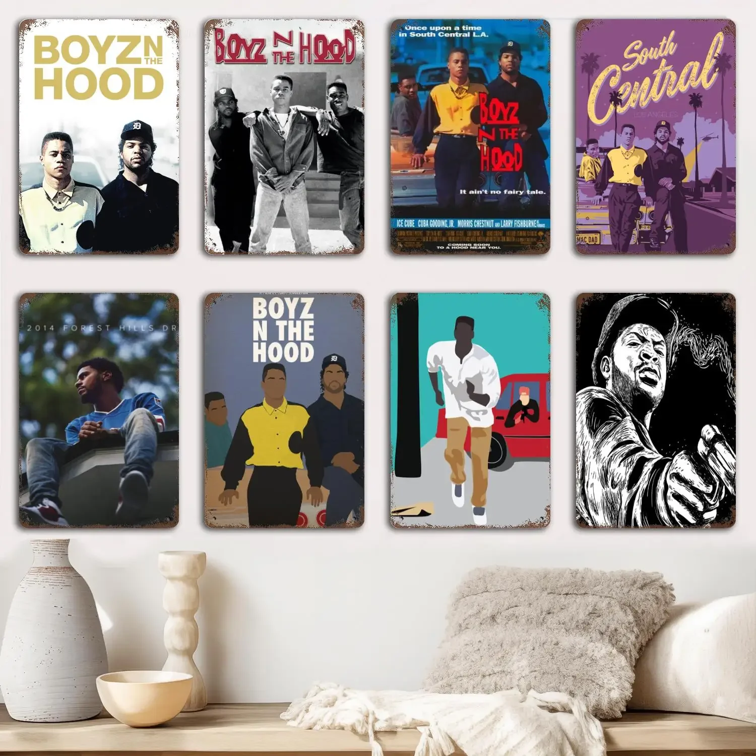 boyz n the hood poster Metal Signs wall decor Vintage Tin Signs Captain Metal Poster Decor for Bar Pub Club Wall Decoration