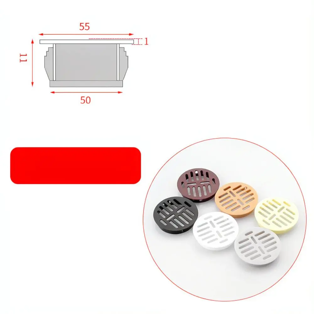 Plastic Ventilation Mesh Cover Round Air Vent Grill For Furniture Cabinet Wardrobe Closet Shoe Cabinet Breathable Hole Plug
