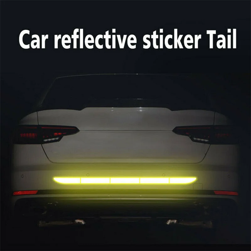 90cm Reflective Car Decal Safety Warning Reflector Tape Car Stickers Anti Collision Warning Reflector Sticker Auto Accessories