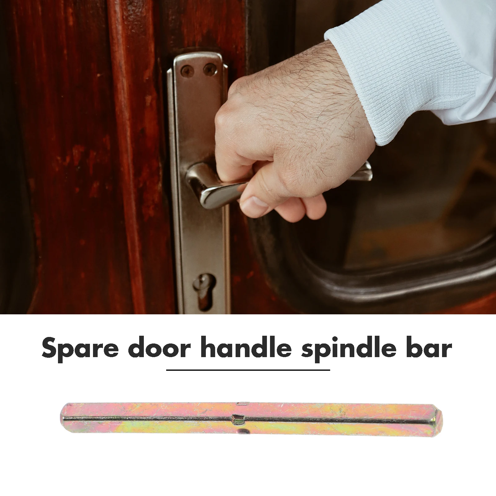 Door Spindle Bar Reliable Replacement Handle Part for Vintage Door Lock Old Knob Repair Replacement Square Spindle