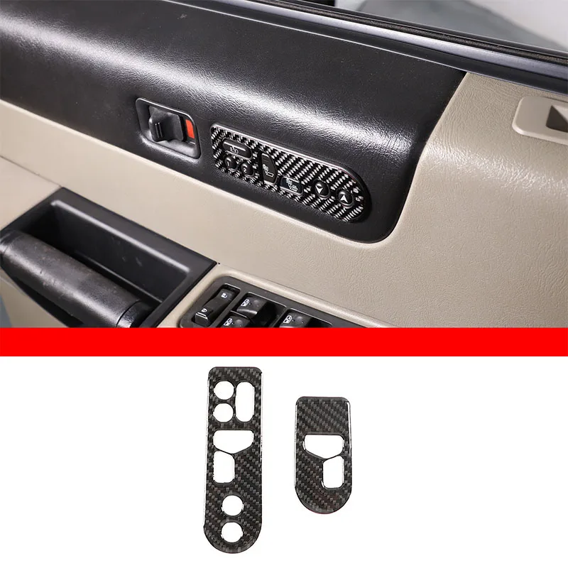 

Soft Carbon Fiber Car Front Seat Heating Switch Sticker Decoration for Hummer H2 2003-2007 Interior Car Accessories