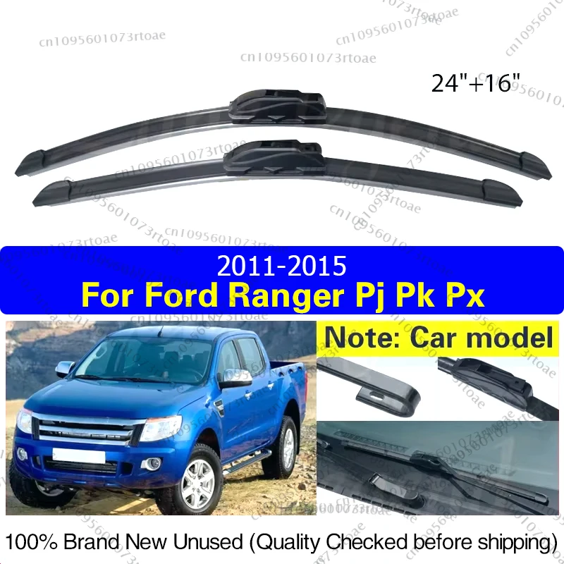 

For Ford Ranger PJ PK PX 2011 - 2015 Car Wiper Front Wiper Blades Windshield Windscreen Window Car Rain Brushes 2013 2014 24"16"