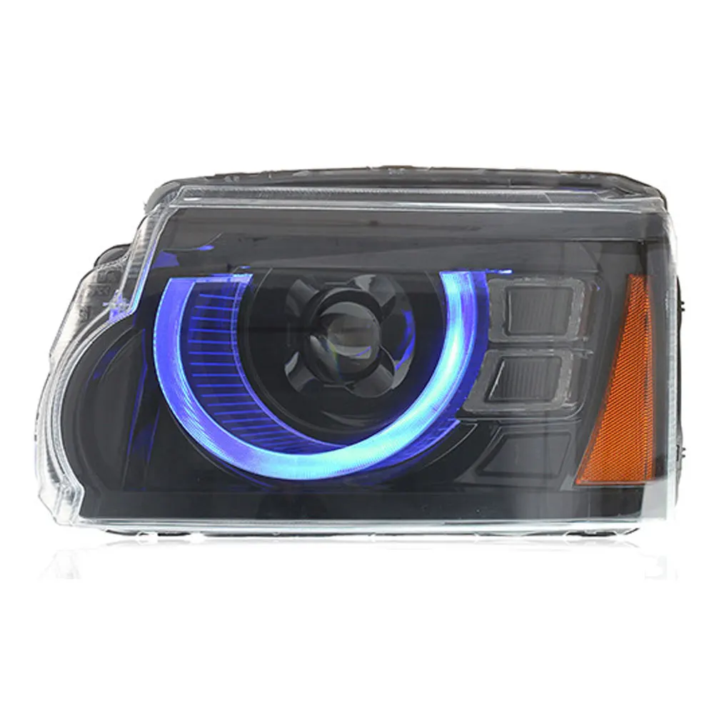 Car Front Lights For Land Rover Discovery 4 Headlights 2010-2017 LED DRL Running lights With Dynamic Turning Signal