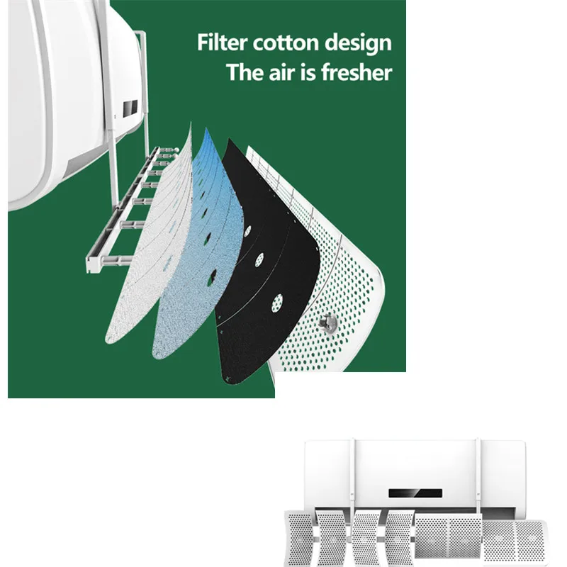 

Anti Direct Blowing Cold Air Outlet Baffle Wall Mounted Universal Installation Free Air Conditioning Windshield Wind Shield