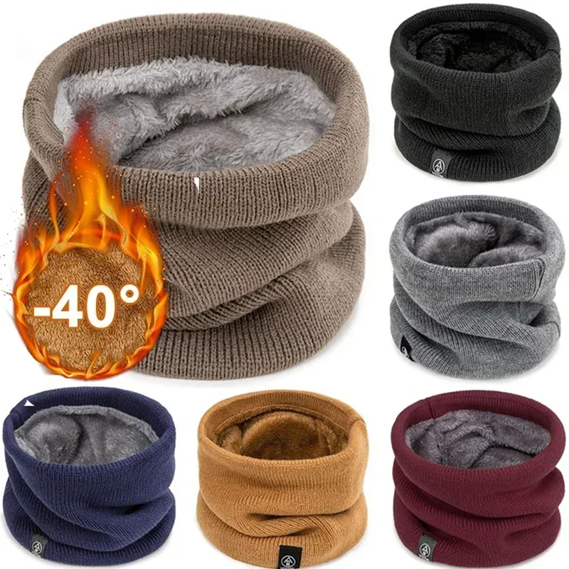 Weiche Gestrickte Hals Warme Sport Ring Schal Frauen Männer Gesicht Abdeckung Winter Ski Laufen Radfahren Schals Warme Dicke Halstuch Männer Frauen