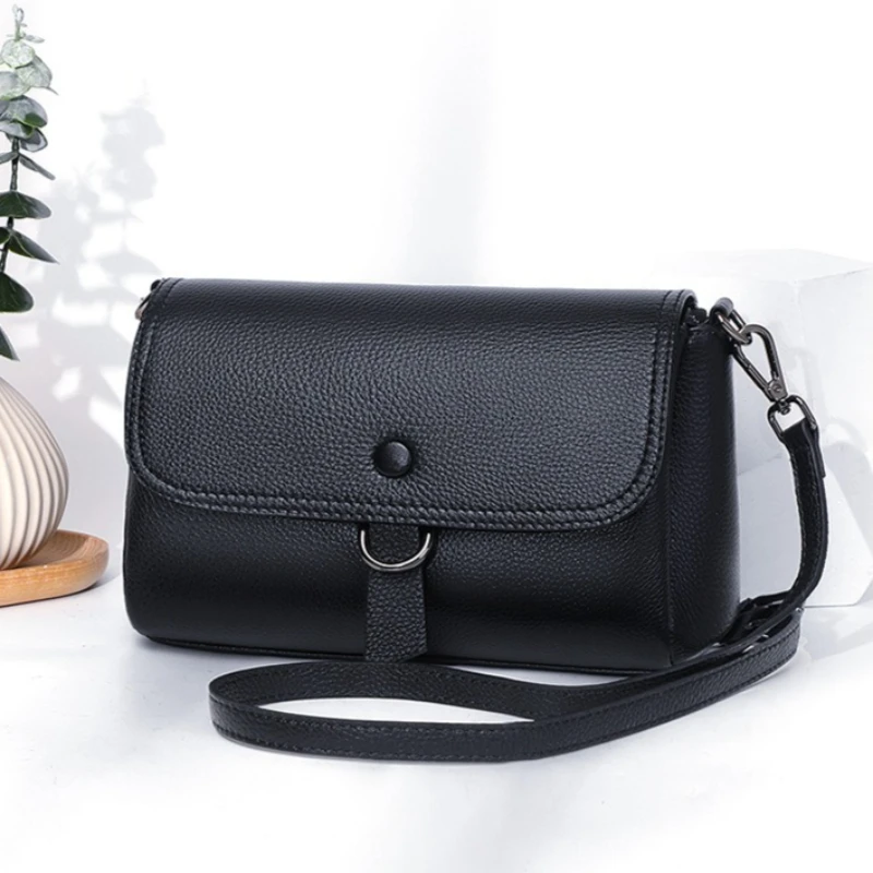 Minimalist Everyday Casual Small Crossbody Bag Shoulder Bag for Women Genuine Leather Lightweight Large Capacity Luxury