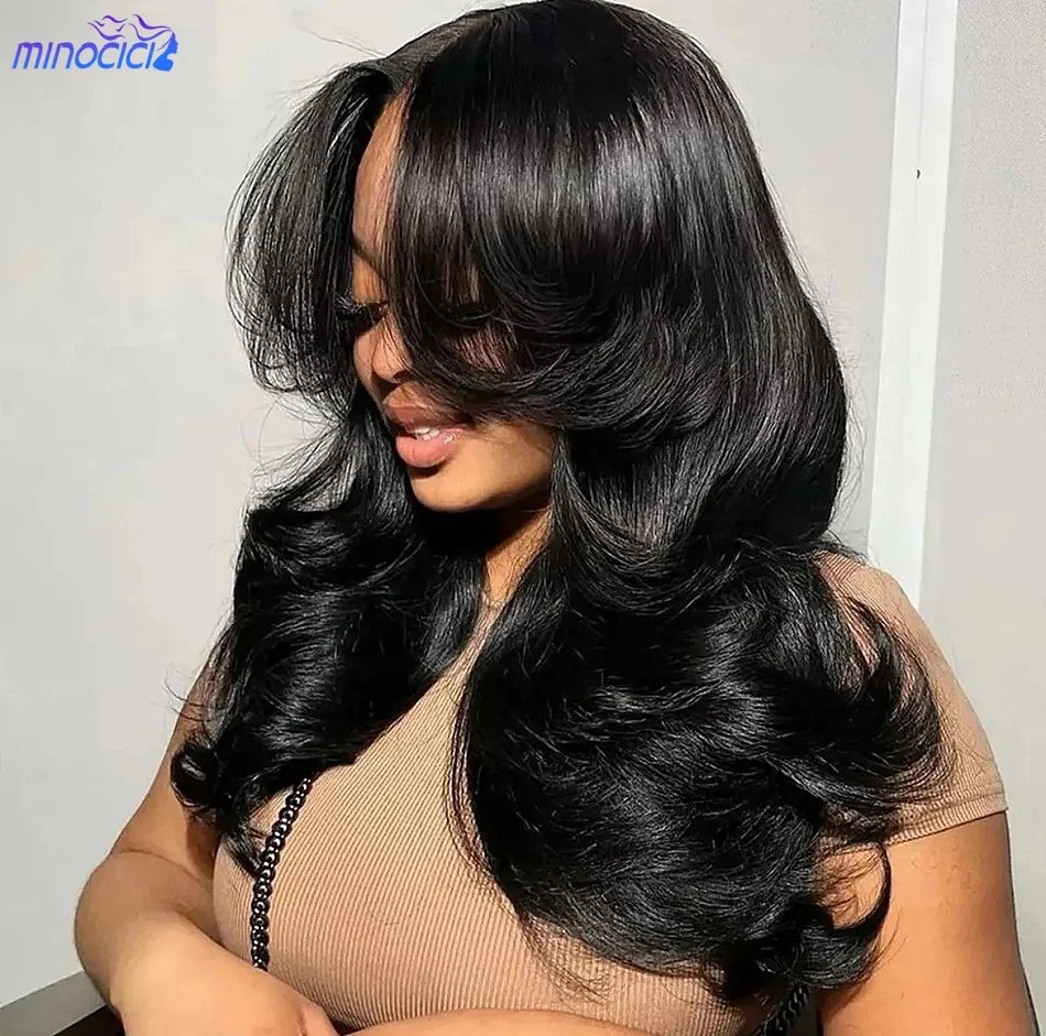 13x6 Hd Lace Frontal Wigs Body Wave Human Hair Wigs Pre Cut 5X5 Glueless Wig For Women Pre Plucked Brazilian 13x4 Lace Front Wig 30 40 Inch