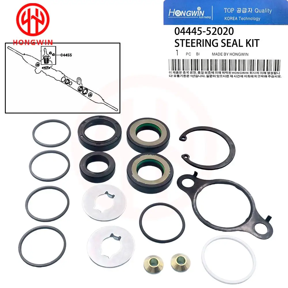 OEM 04445-52020 Power Steering Gear Repair Gasket Kit For Toyota Yaris Vitz Probox Echo bB ist 1NZ 2NZ 04445-52010 04445-52050