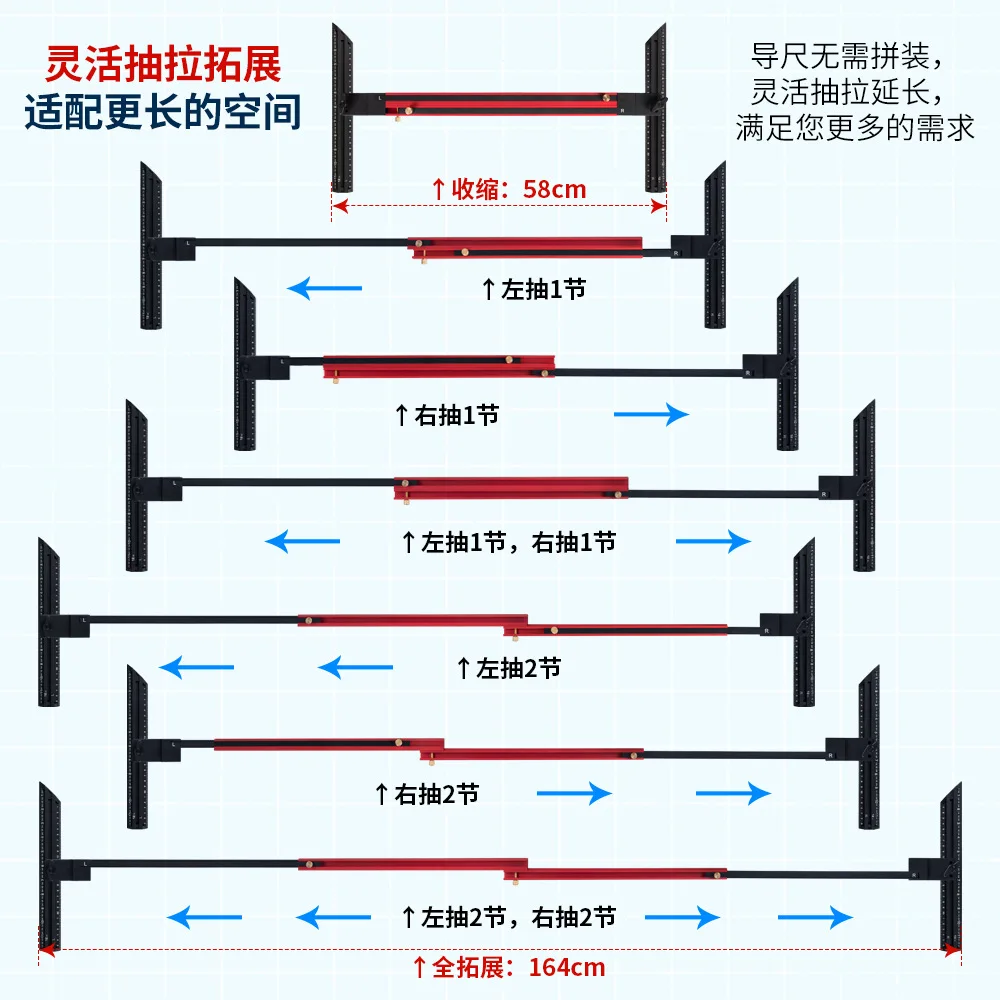 Portable Chute Stair Measuring Ruler Stair Decoration Tool Lock Stair Ruler