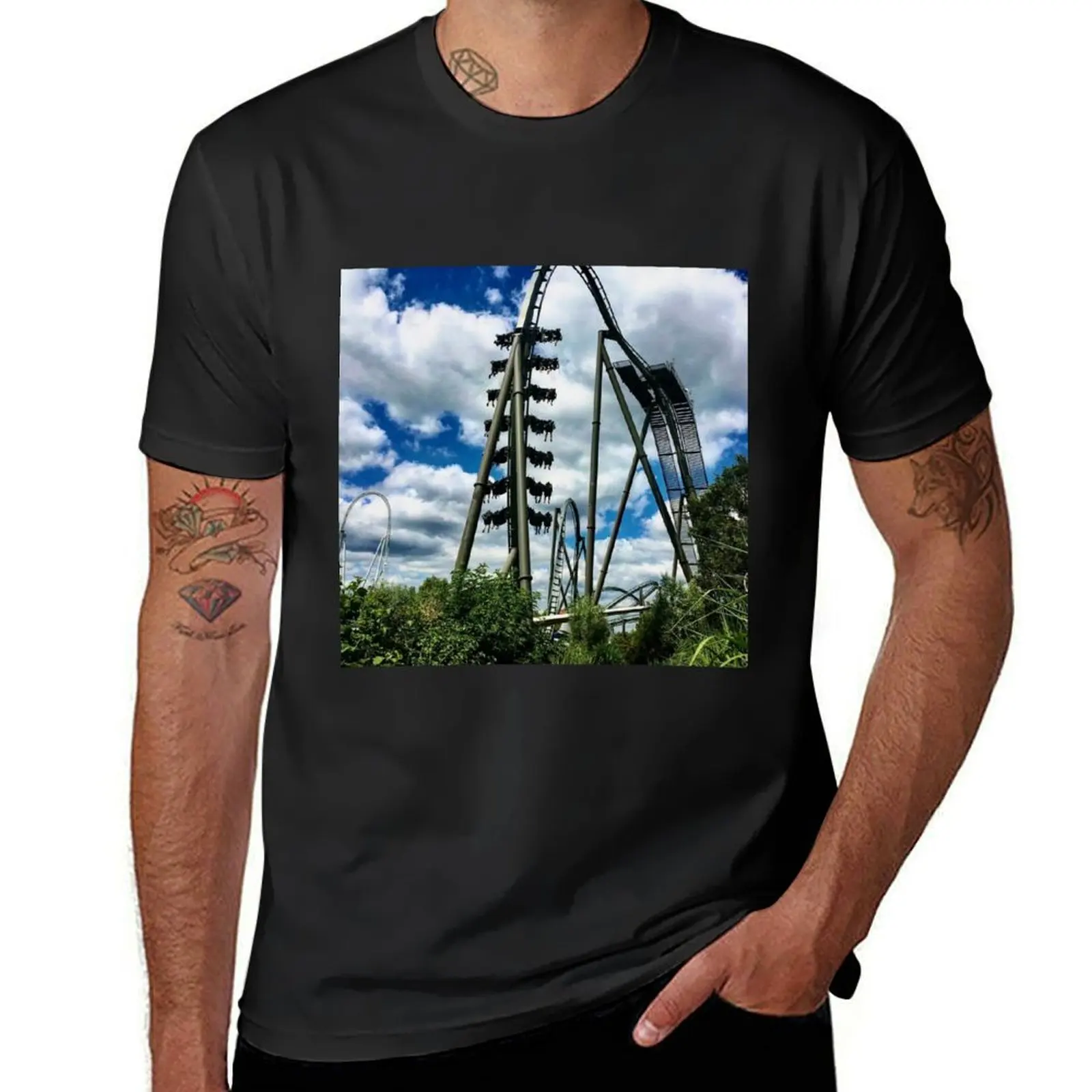 Thorpe Park: Swarm T-Shirt shirts graphic tees Blouse quick-drying blacks fruit of the loom mens t shirts