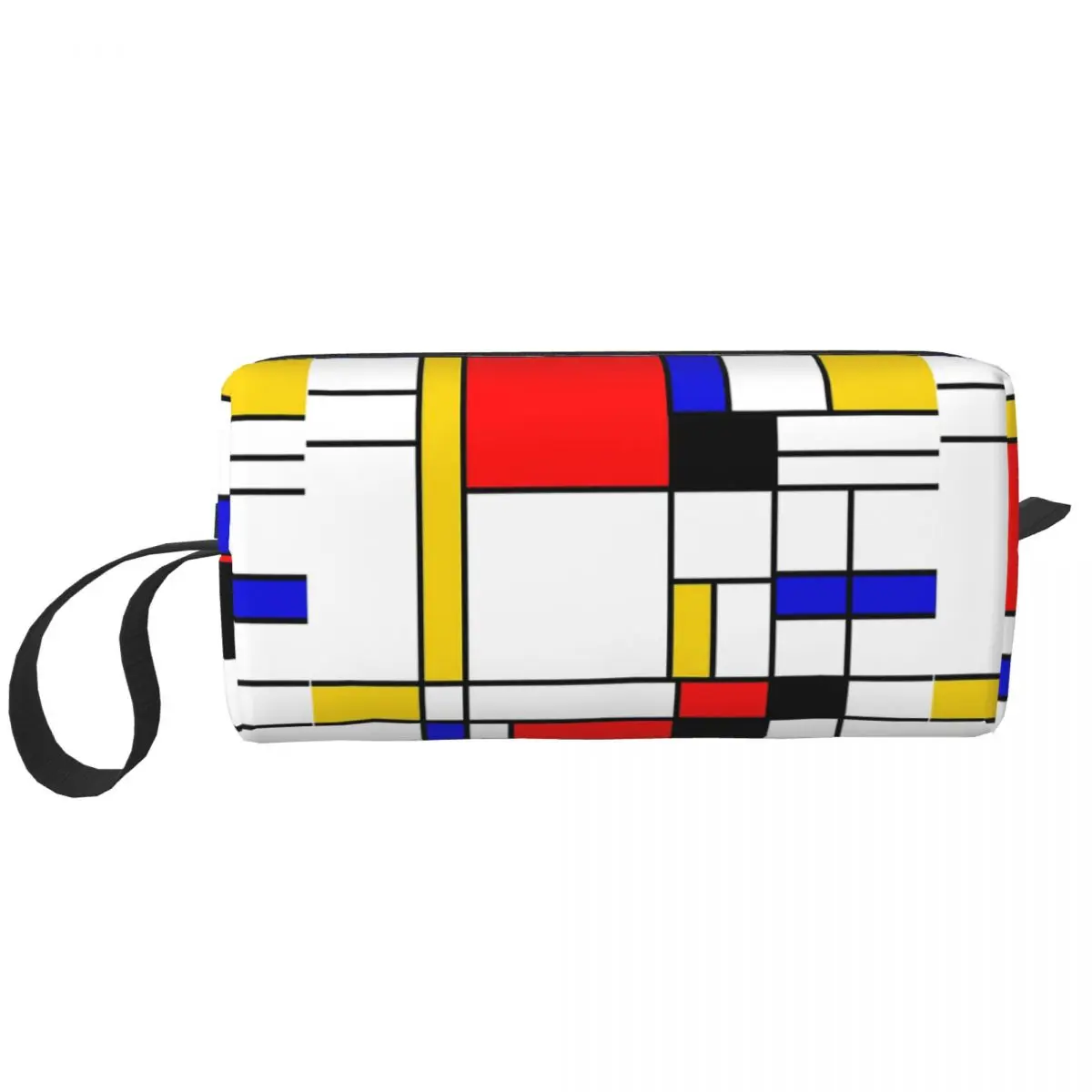 

Bauhaus Mondrian, Стильная косметичка, сумка, абстрактная Геометрическая художественная косметичка, дорожная сумка для туалетных принадлежностей, органайзер, сумка для хранения для женщин