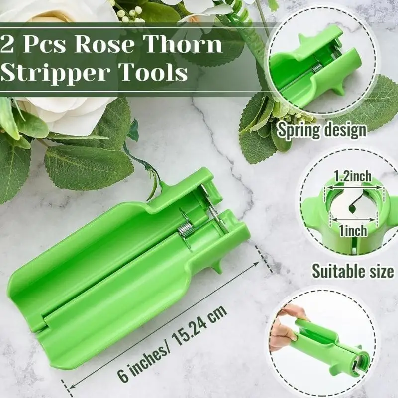 

F92F 2PCS Rose Leaf Professional Professional для эффективной очистки цветов