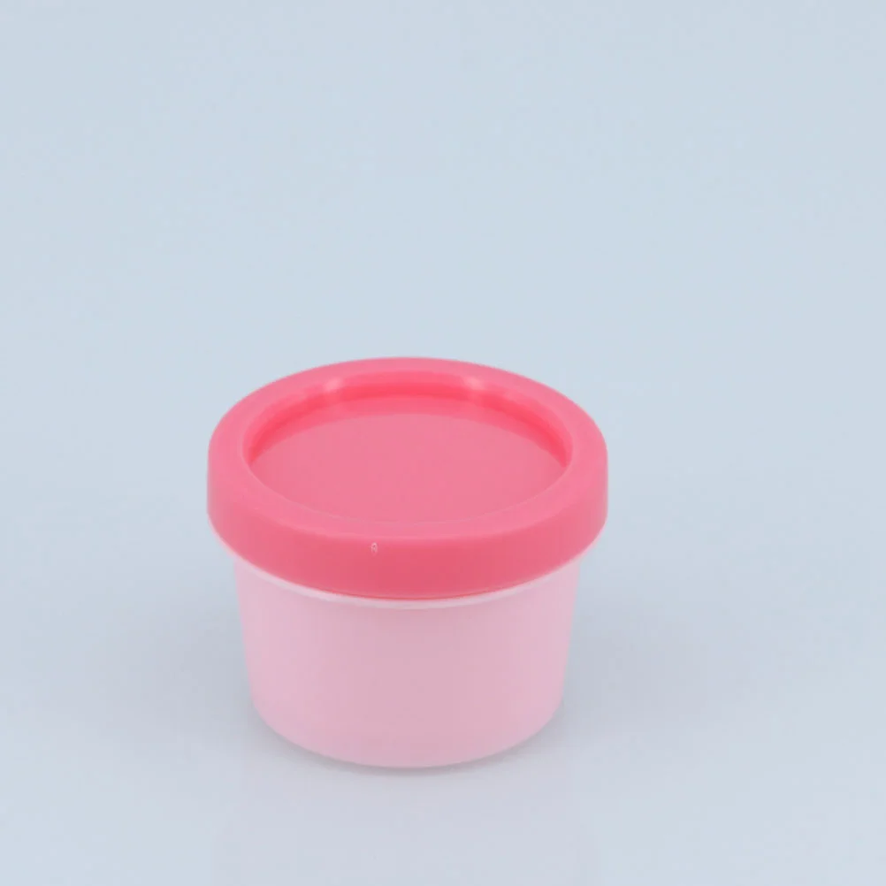 12 Pcs Jars with Lids Mask Bottle Box Creami Sub Ice Freezer Cup Pink Pp Cosmetics Sample Container