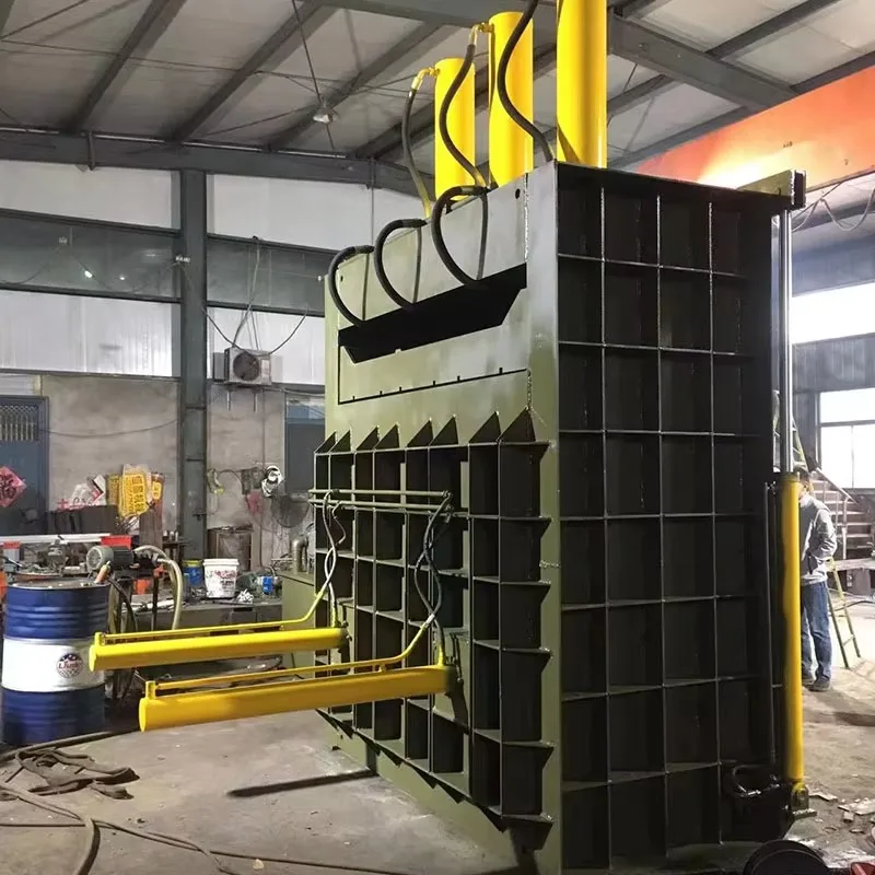 Multi Purpose Vertical Hydraulic Baler 20 Ton Customizable for Cardboard Plastic Bottle Aluminum Can Fabric Straw Press